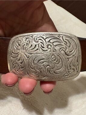 Vintage Brighton Laced Leather Western Belt #99993